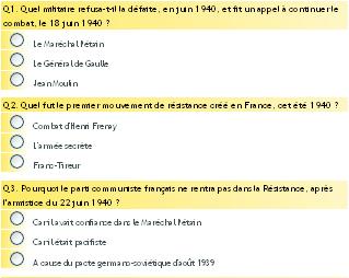 Espace pédagogique : lettres-histoire - quiz révisions bep Espace pédagogique : lettres-histoire - quiz révisions bep