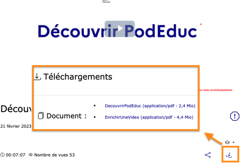 Documents en complément à télécharger