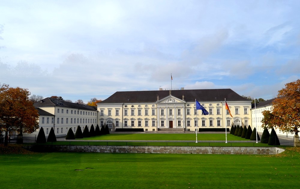 Le chateau Bellevue résidence du président d'Allemagne