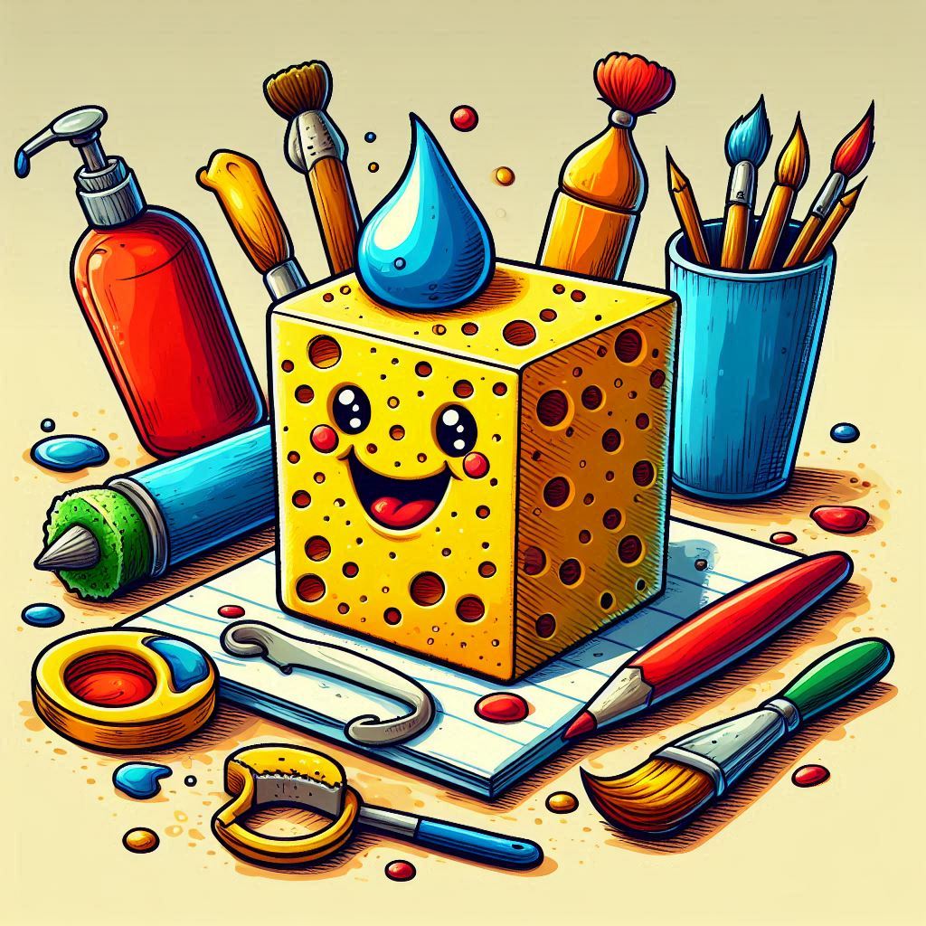 peinture éponge