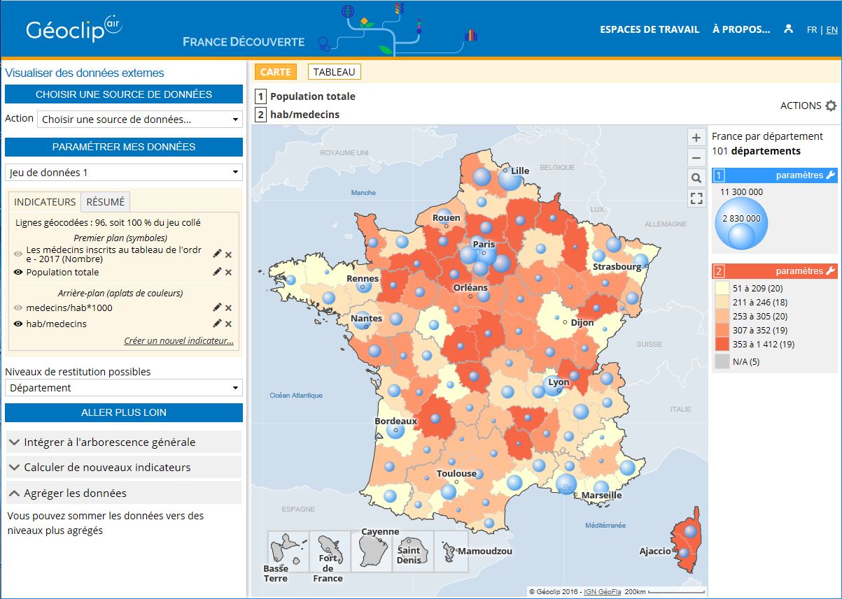 Geoclip capture écran Géoclip Air