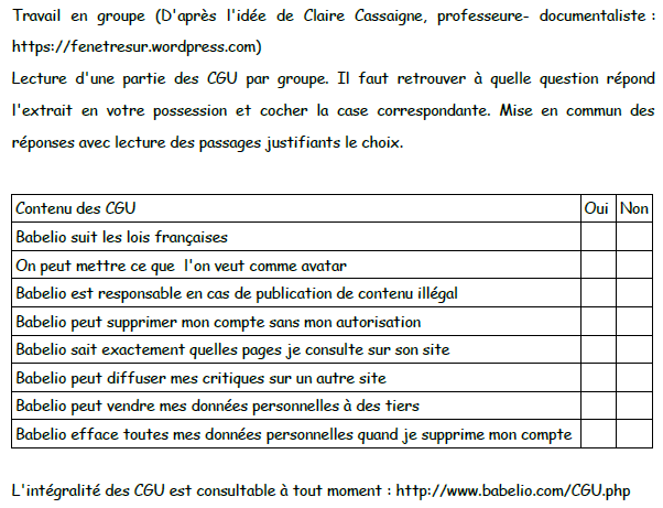 accéder à la fiche élève