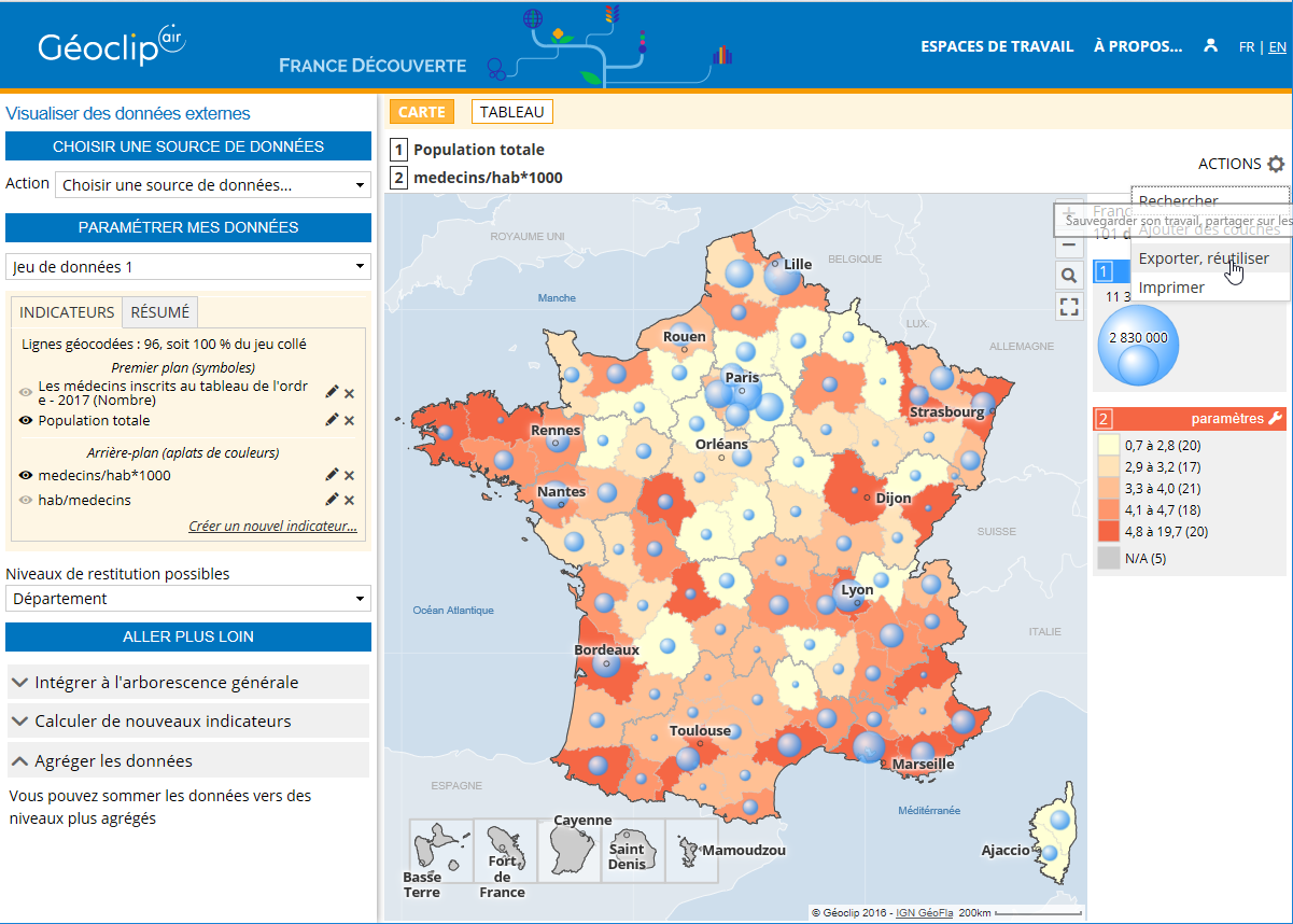 Geoclip capture écran Géoclip Air