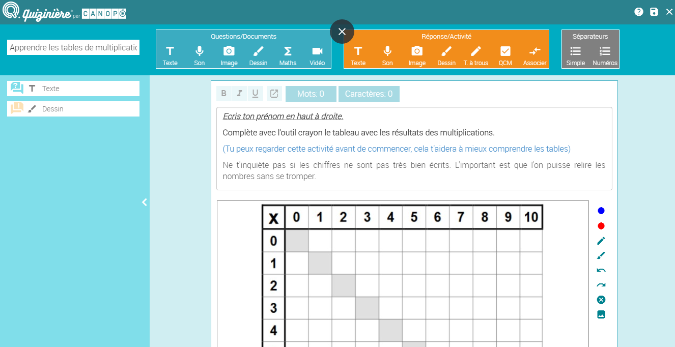 Illustration activités de calcul