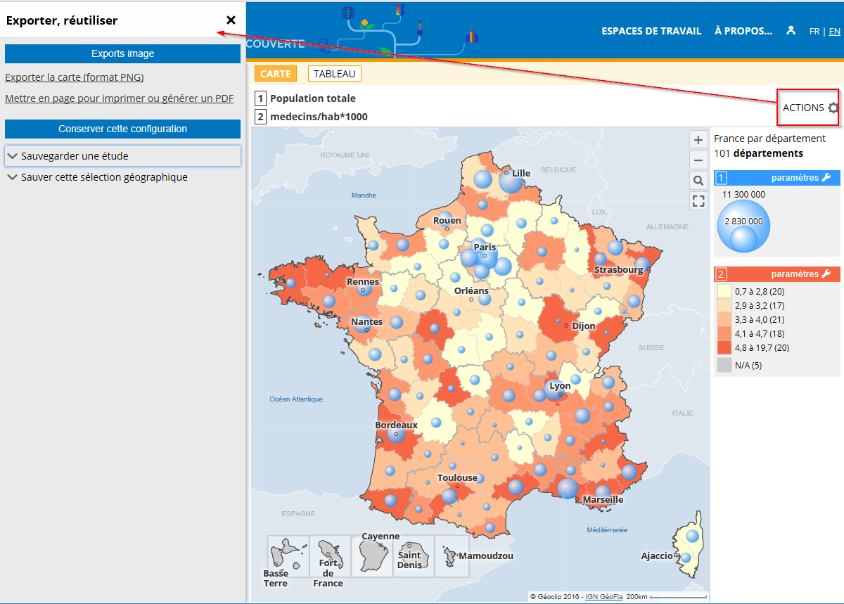 Geoclip capture écran Géoclip Air