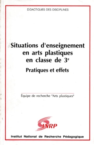 Situation d'enseignement en Arts Plastiques en classe de 3° - Pratiques et effets