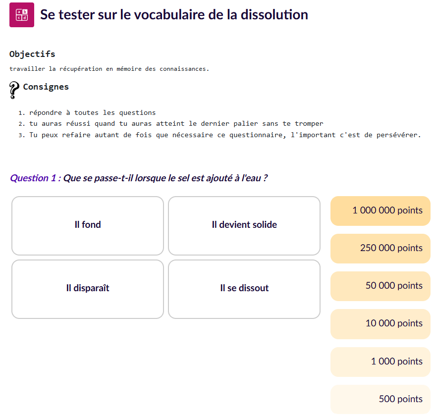 activité millionnaire