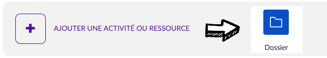 ajouter une ressource dossier sur éléa