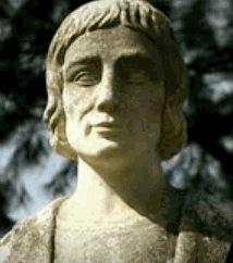 Statue de Sanchez de Huelva à Huelva (Andalousie)