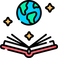 Livre avec la Terre qui en sort