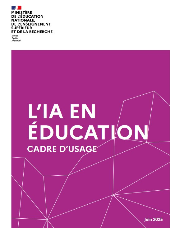Cadre d'usage de l'IA en éducation