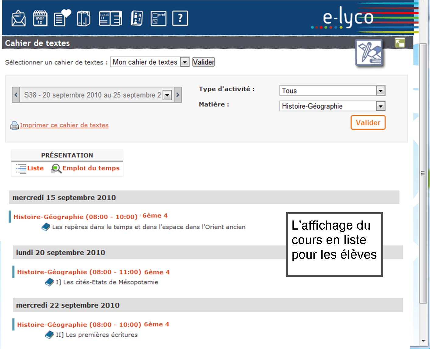 liste liste