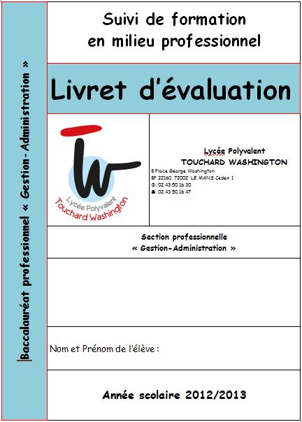 livret d'avaluation