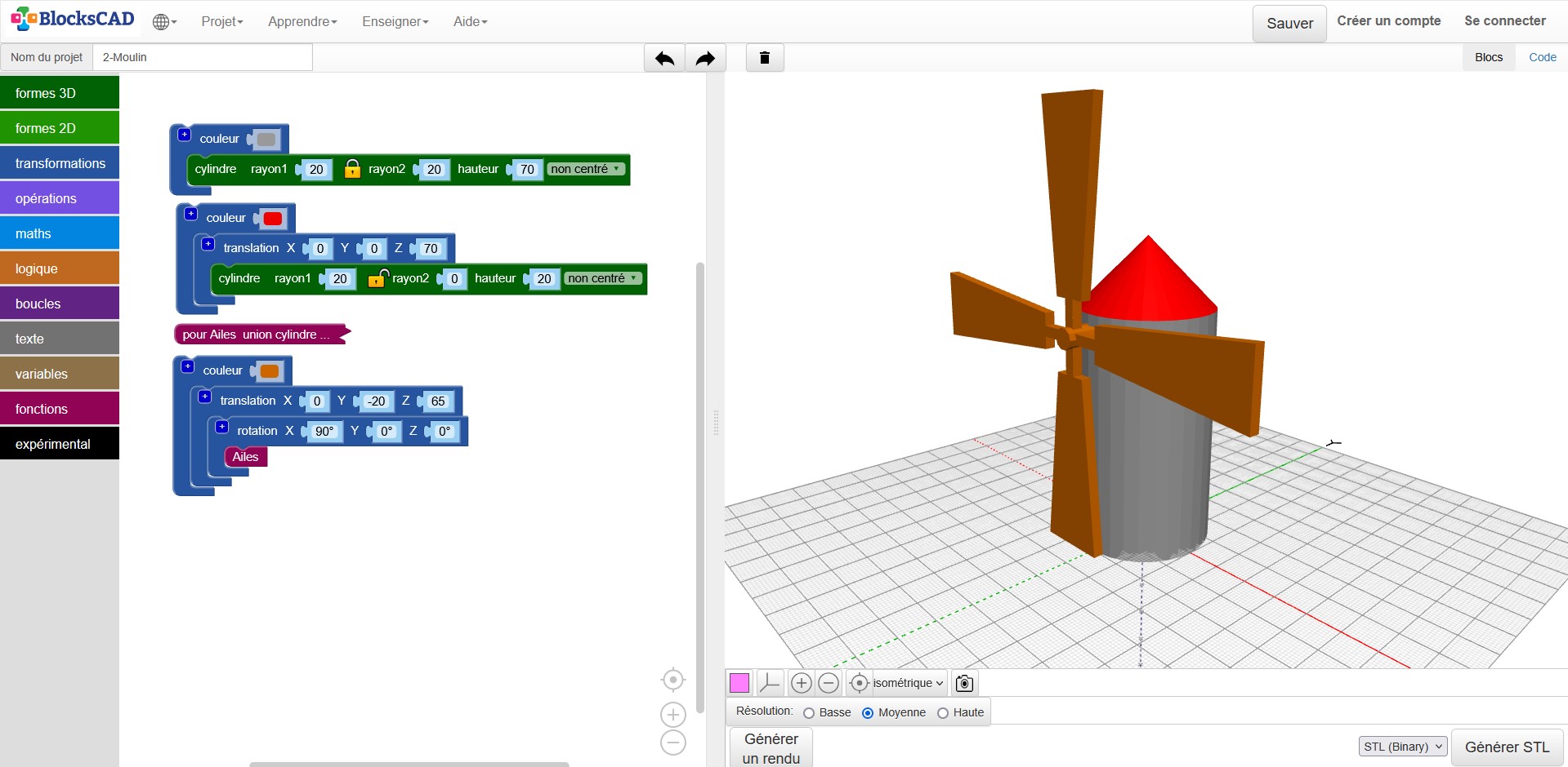 Moulin_OpenScad