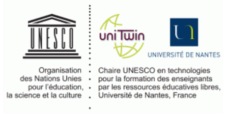 logo chaire Unesco, ressources éducatives libres