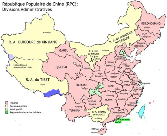 La Chine administrative