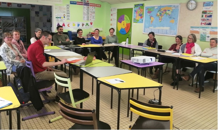 Restitution de l'enquête locale de climat scolaire devant l'équipe de l'école de la Métairie