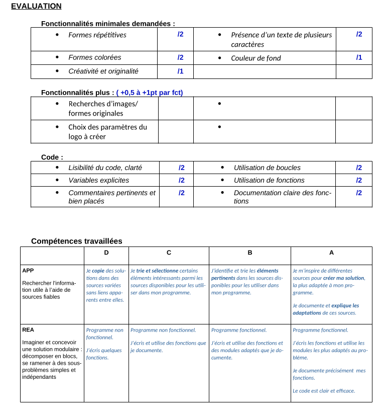 compétences