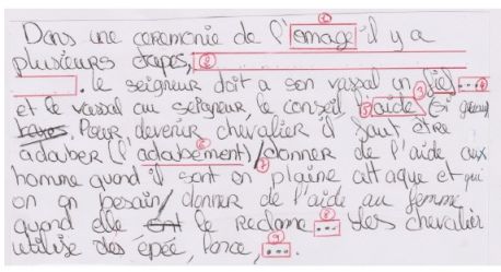 correction, exemple AP 5e