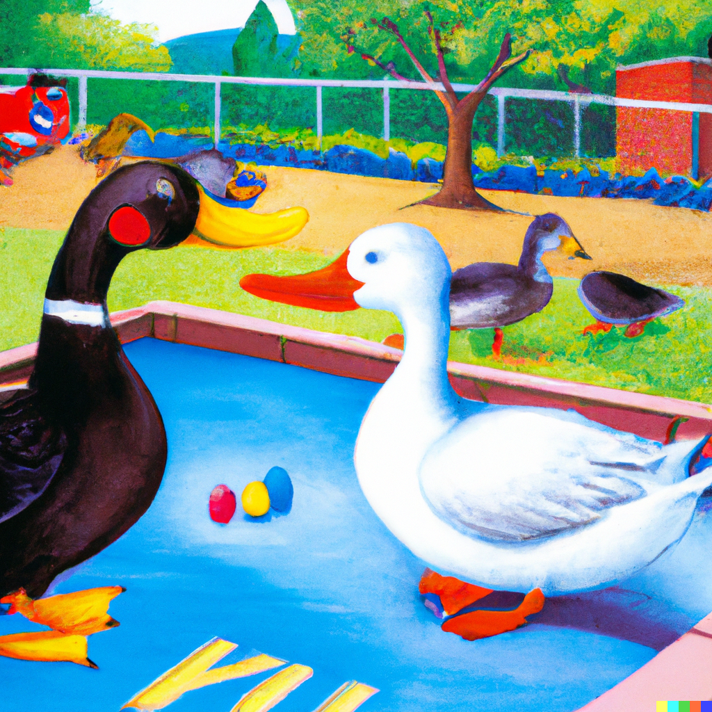 Image libre de droits - duck duck goose