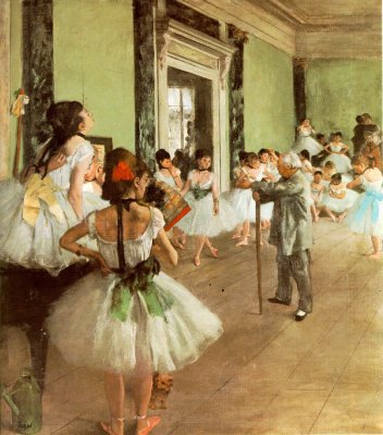 Degas dans avec le maître de danse