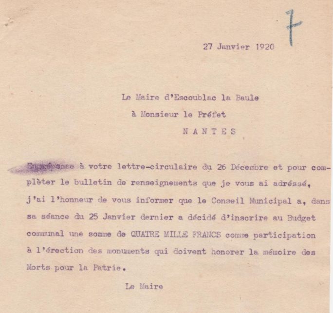 lettre au préfet