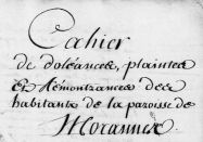 cahier de doléances de Morannes (49)
