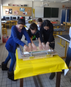 plasticien au collège Victor Hugo