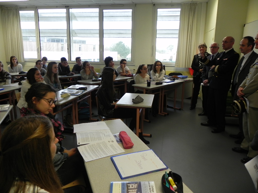 classe du Collège Saint-Exupéry de Belleville-sur-Vie