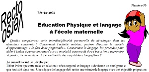 recto-verso n°55 : eps et langage à l'école maternelle