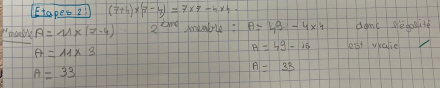 exemples d'élèves