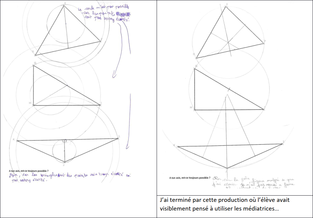 exemples d'élèves