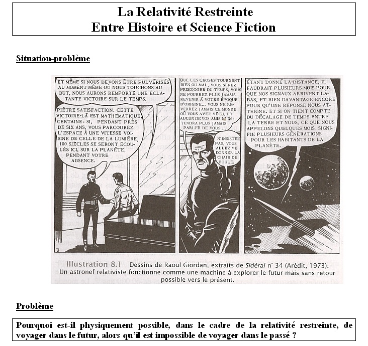page 1 du TP relativité restreinte