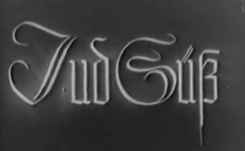 capture d'écran du générique du film " Jude Süss " 1940