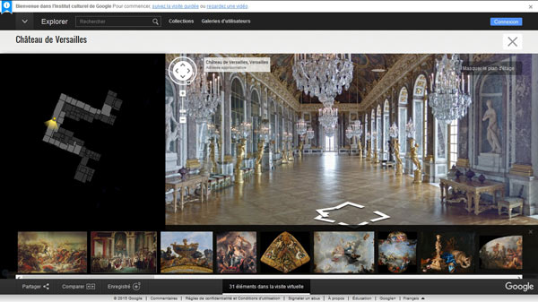 Visite virtuelle de Versailles