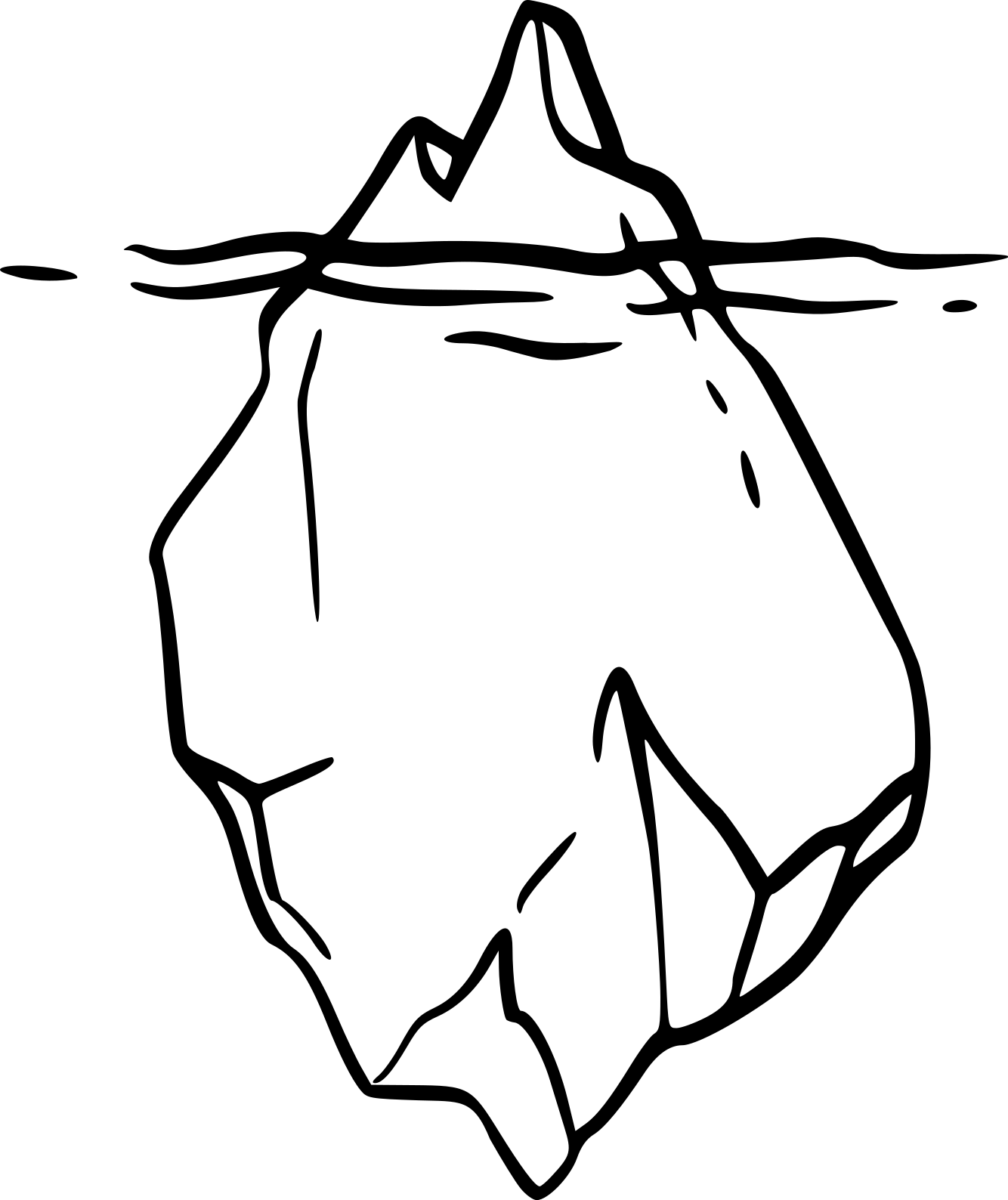 dessin d'un iceberg