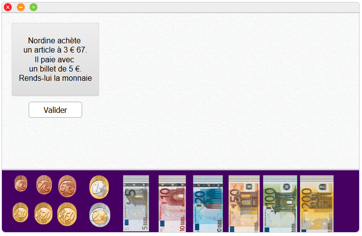 Exercice monnaie - calculatice