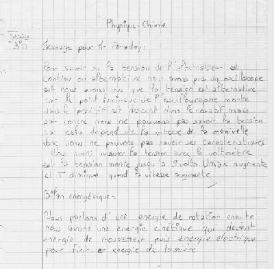 Copie d'élève