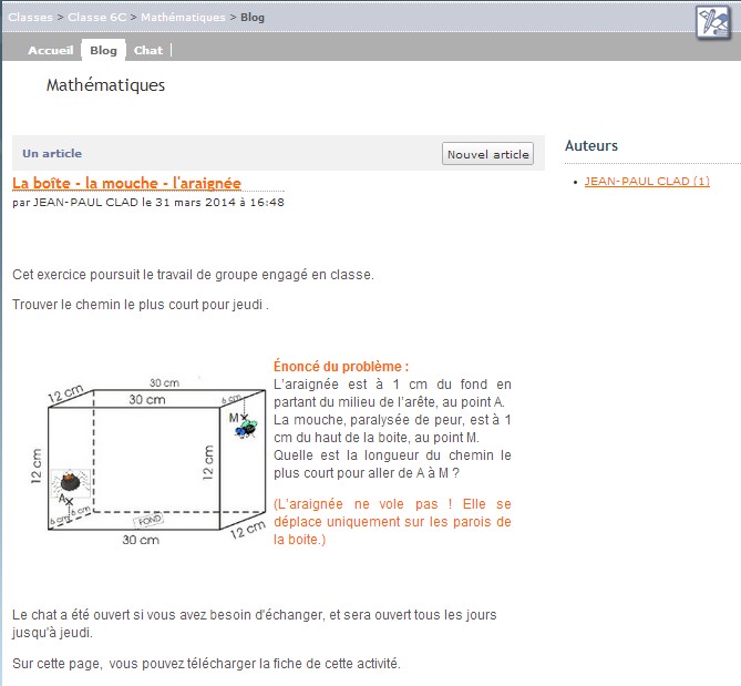 blog mathématiques
