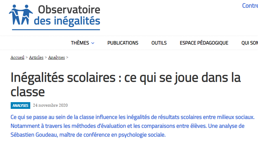 Inégalités scolaires