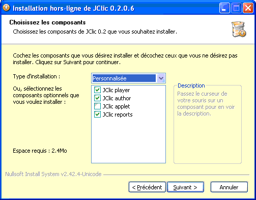 installation de jclic