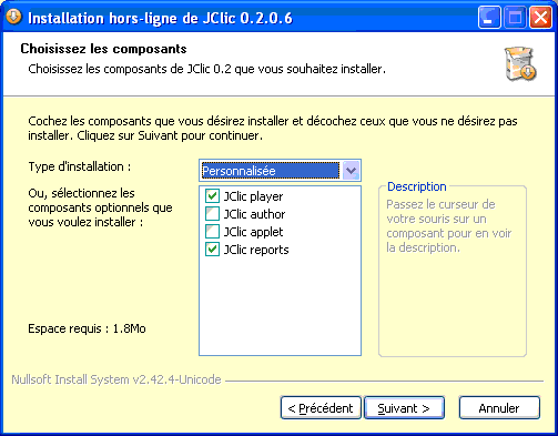 installation de jclic