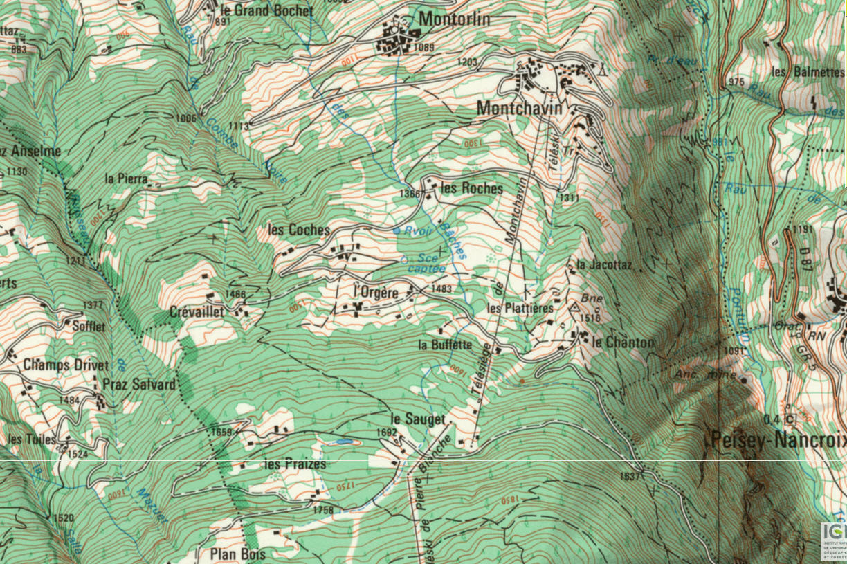 cartographie 1974