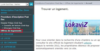 recherche de logements