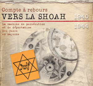 logotype exposition Compte à rebours vers la Shoah