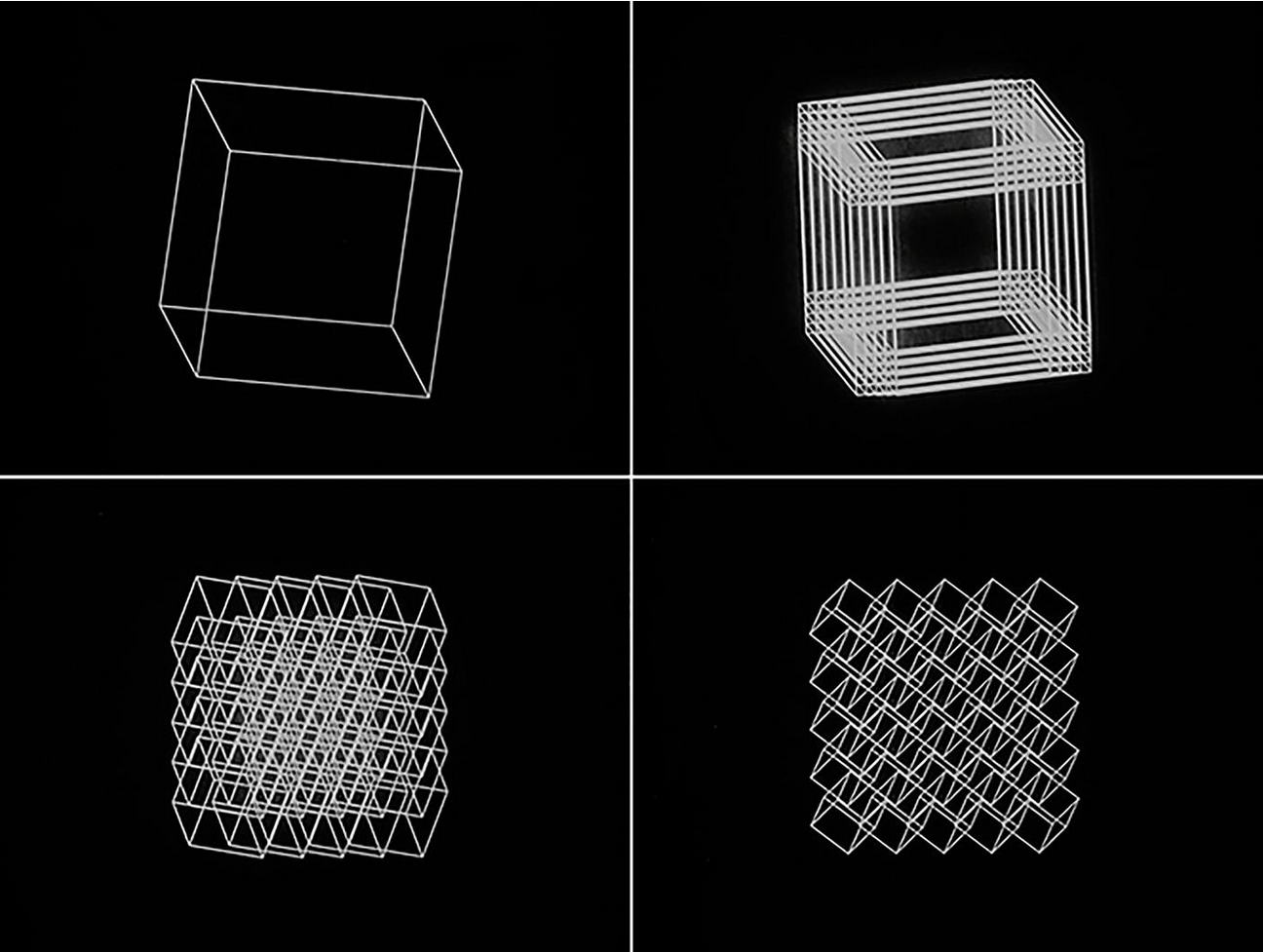 Manfred MOHR, Cubic Limit, 1973-1974