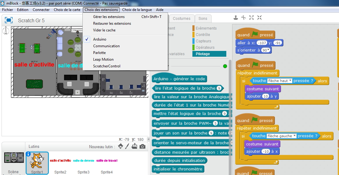 Créer un projet scratch personnalisé