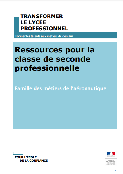 Famille des métiers de l'aéronautique