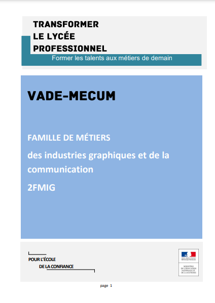 Famille des métiers des industries graphiques et de la communication