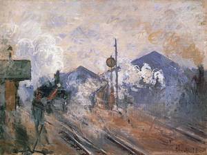 Monet La gare Saint-Lazare Trains